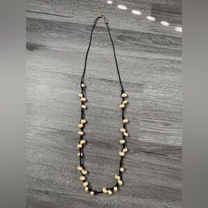 J. Crew faux pearls knotted necklace